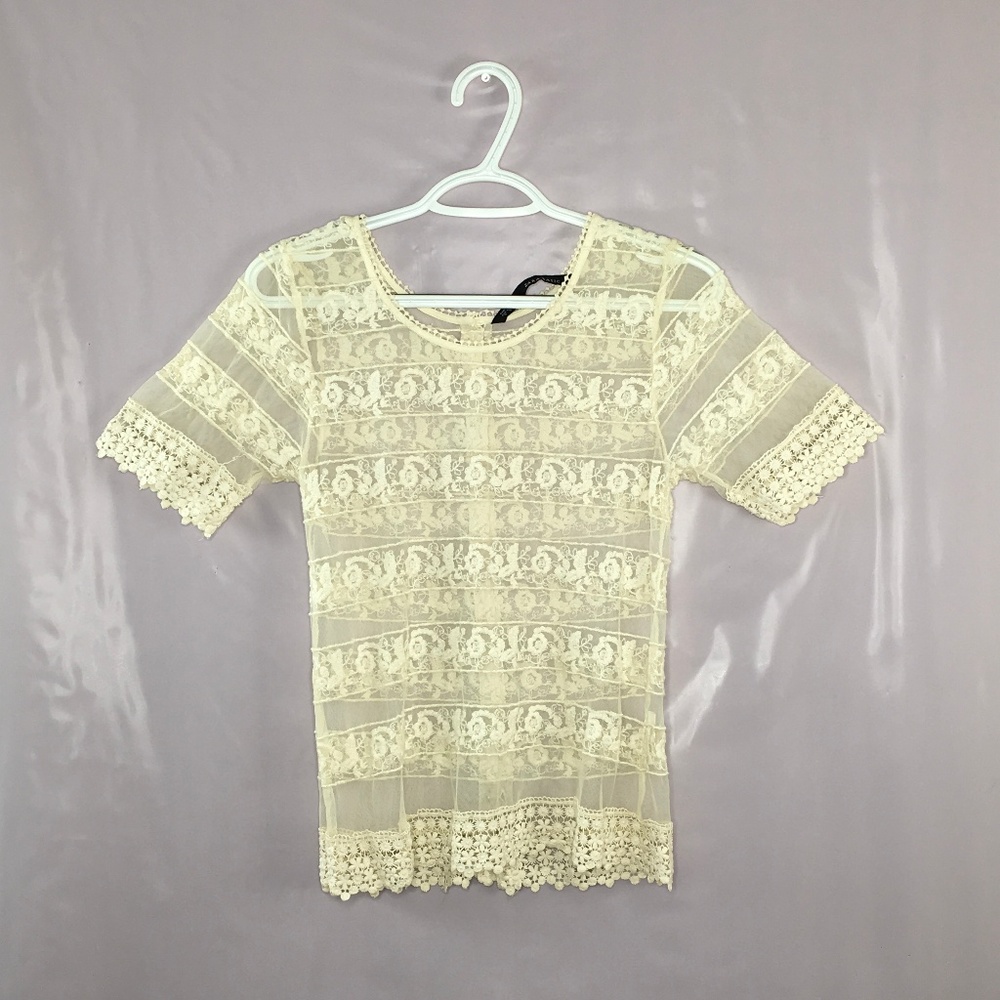 Zara Basic Lace Blouse